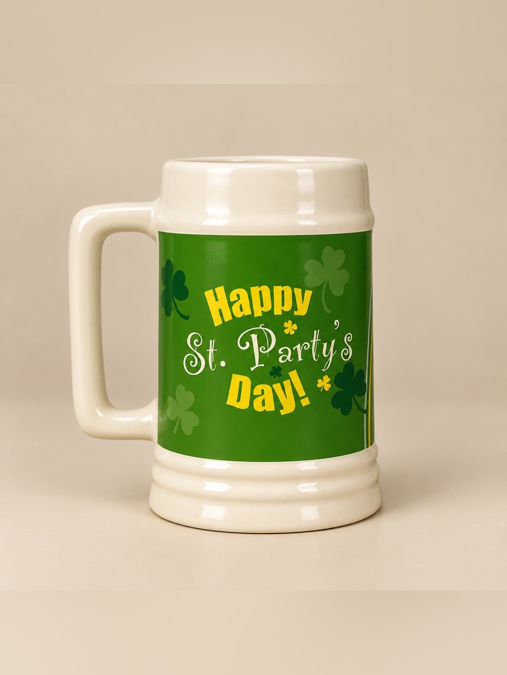 Happy St. Party’s Day Heavy Ceramic 40OZ. Mug/Stein